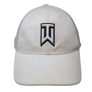 Tiger Woods Collection Fitted Trucker Hat White XL Mesh Back Embroidered Nike